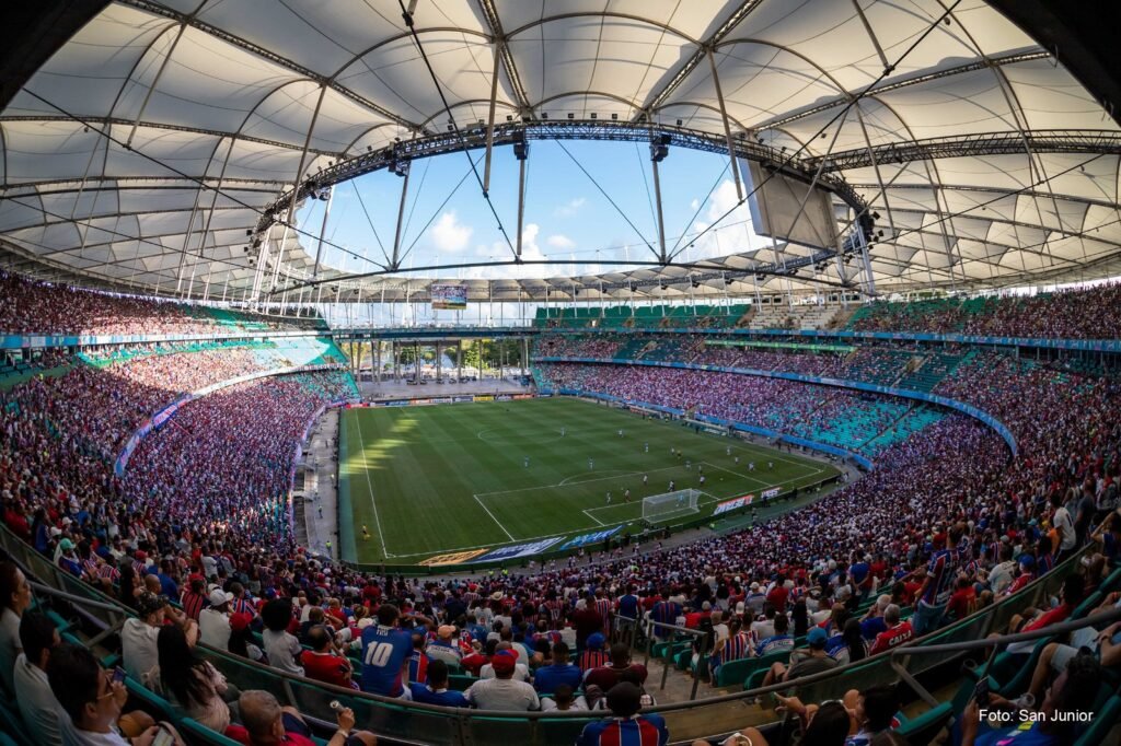 Arena Fonte Nova se prepara: Flamengo busca vitória em gramado revitalizado