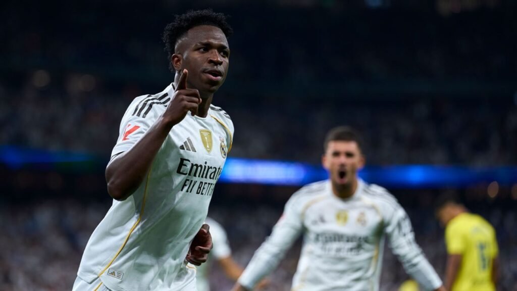 Real Madrid vence Villarreal com show de Vini Jr