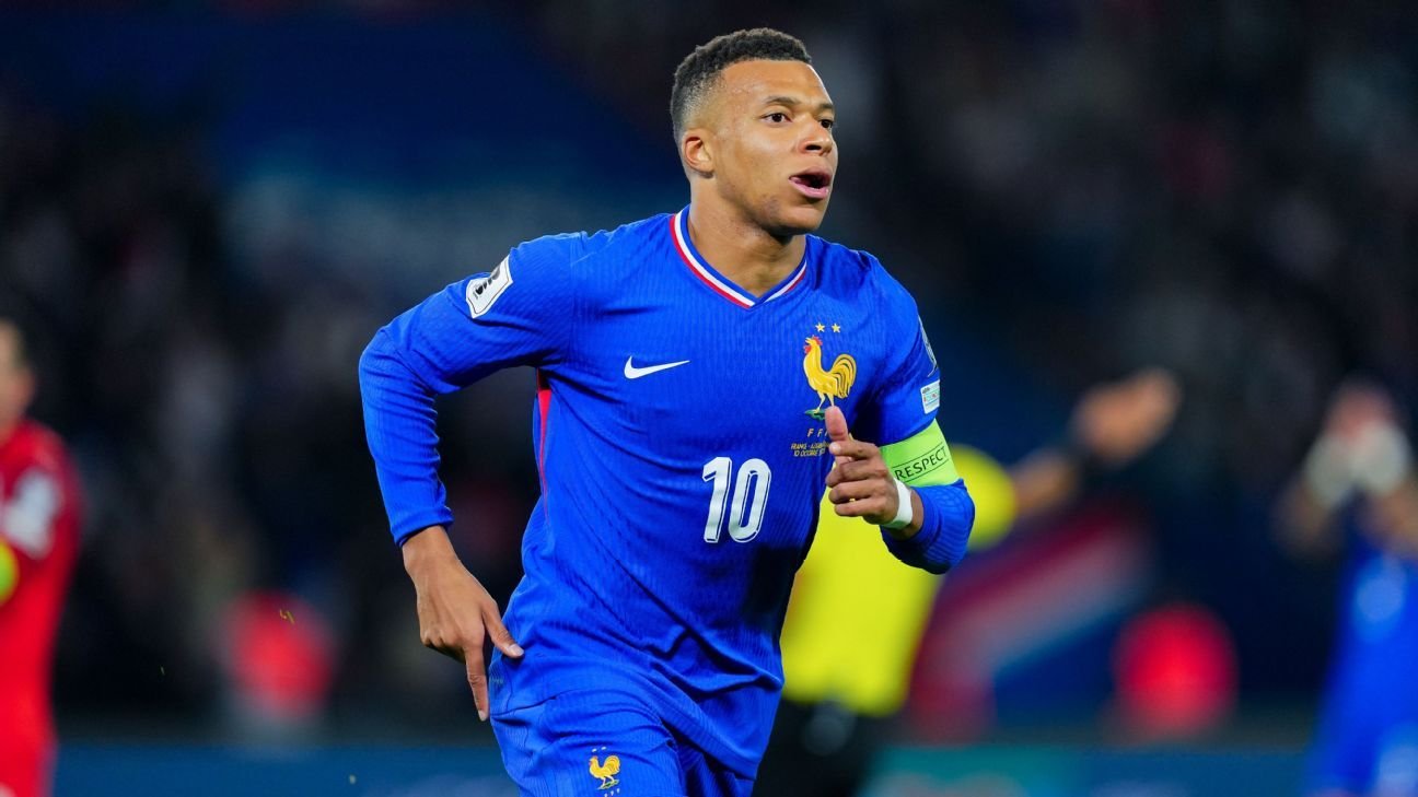 Mbappé brilha, França atropela Azerbaijão