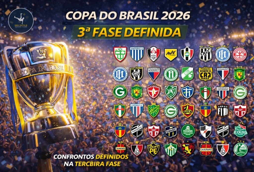 Copa do Brasil 2026: confrontos da terceira fase estão definidos