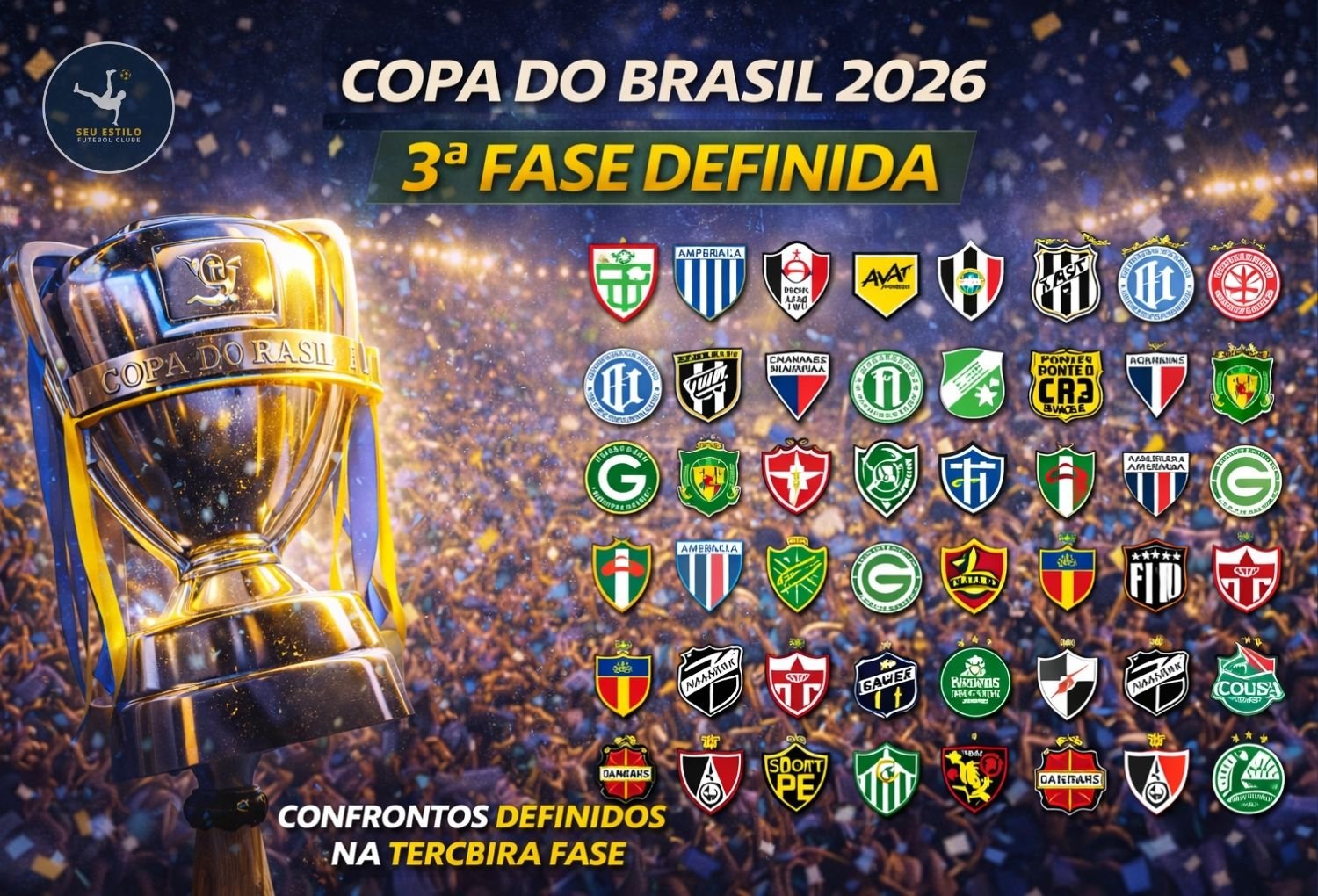 Copa do Brasil 2026: confrontos da terceira fase estão definidos