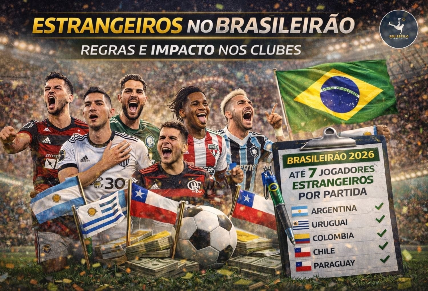 Estrangeiros no Brasileirão: regras e impacto nos Clubes