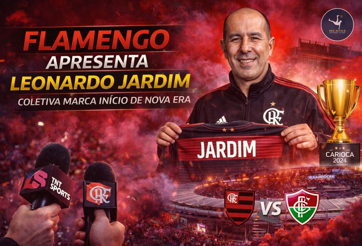 Flamengo apresenta Leonardo Jardim como novo técnico o Início de Nova Era