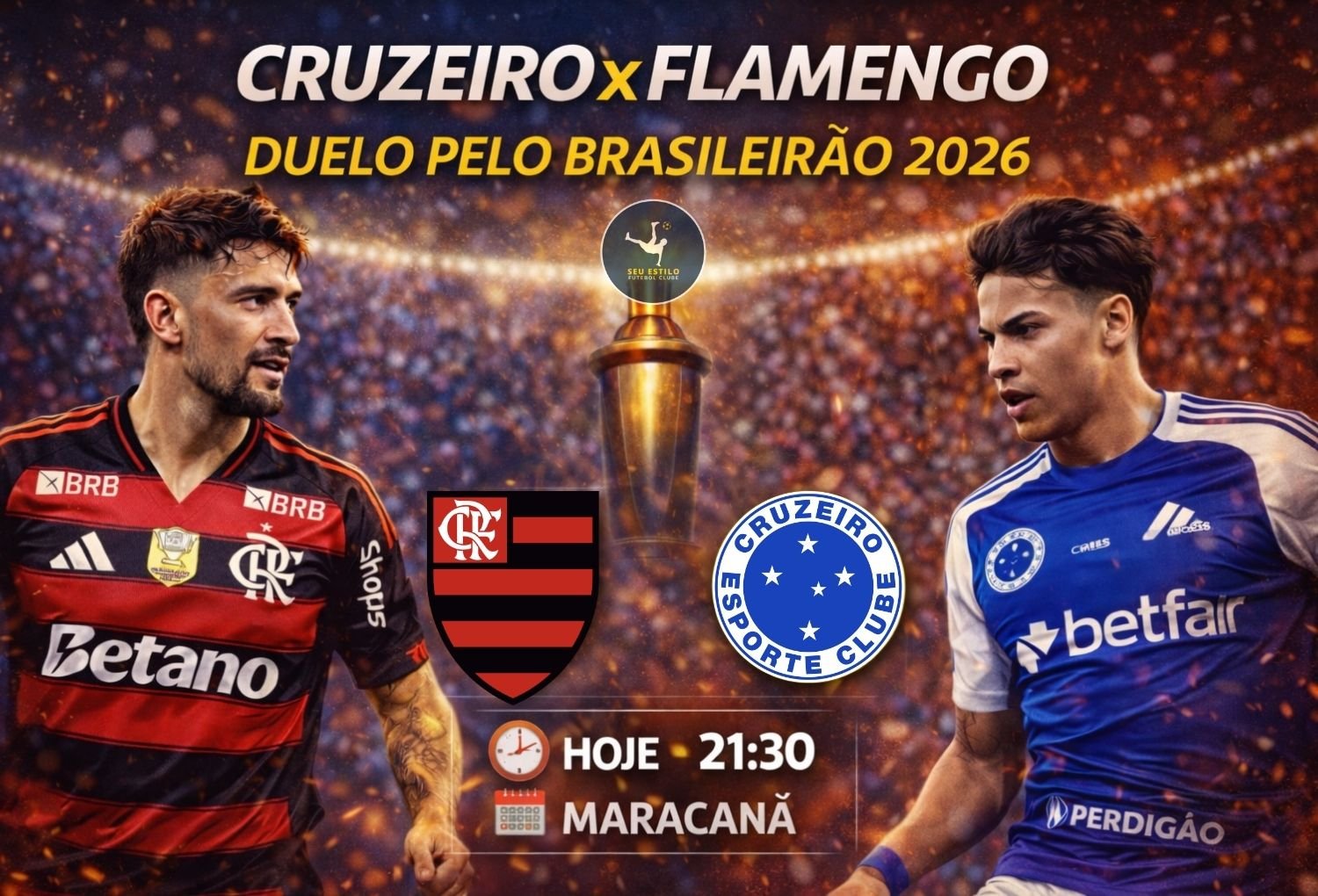 Flamengo e Cruzeiro se Enfrentam Hoje pelo Brasileirão