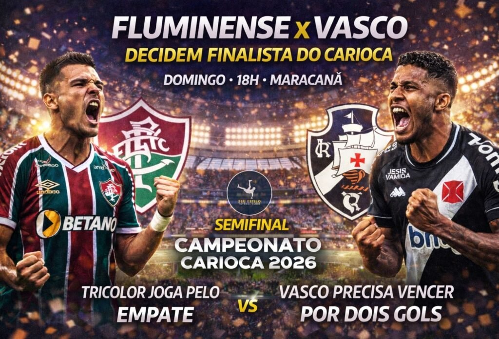 Fluminense x Vasco decidem quem será o finalista do Carioca 2026
