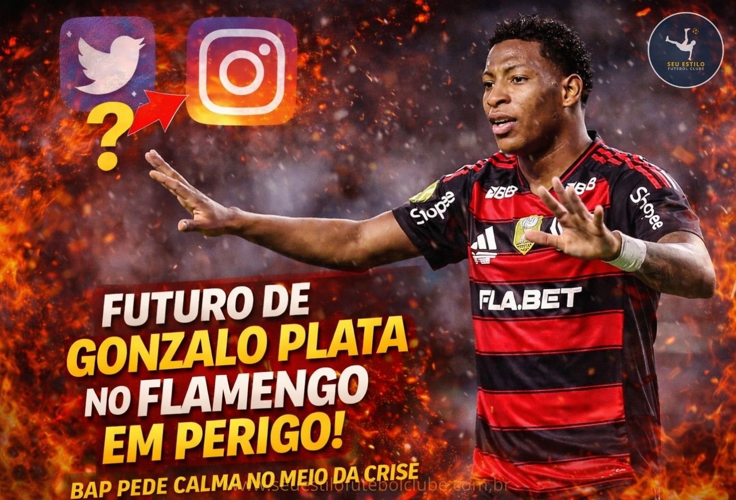 Bap se posiciona sobre futuro de Gonzalo Plata no Flamengo e tenta conter especulações