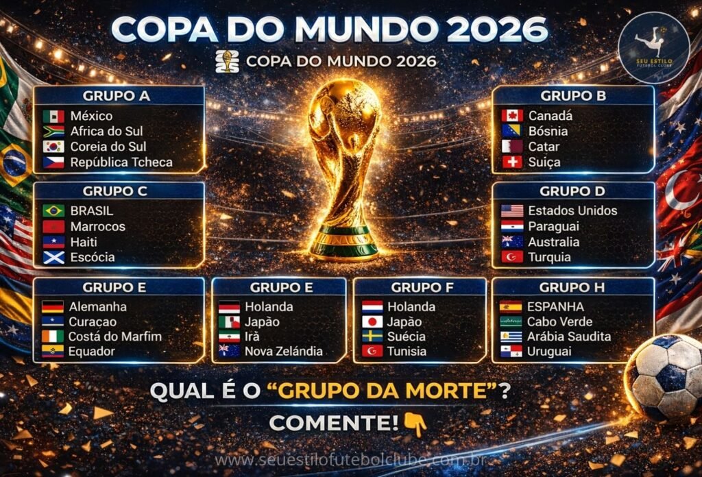 Copa do Mundo 2026: grupos definidos após últimas classificações e repescagem