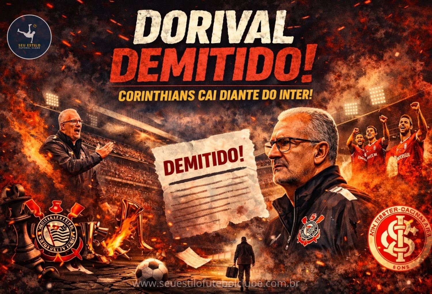 Corinthians demite Dorival após derrota para o Inter
