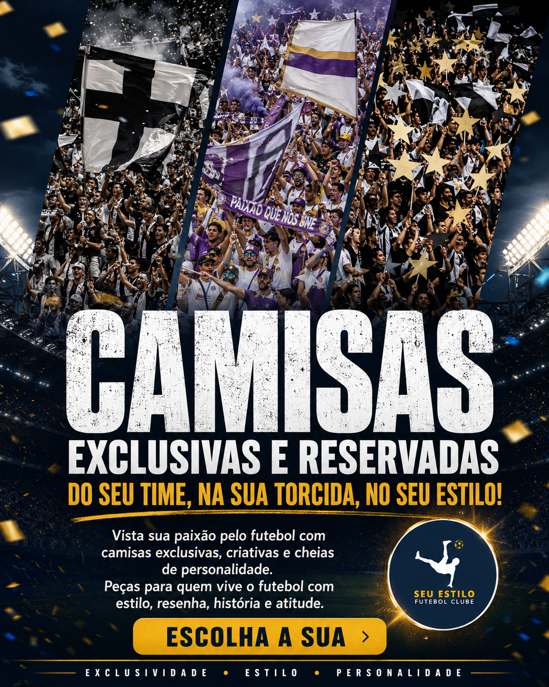Escolha sua camisa