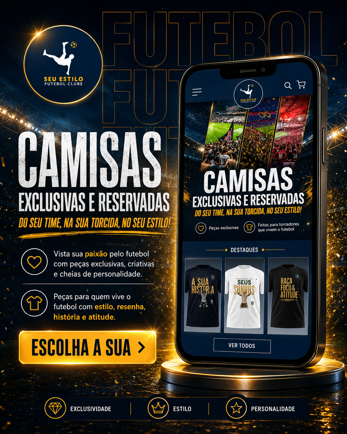 Escolha sua camisa