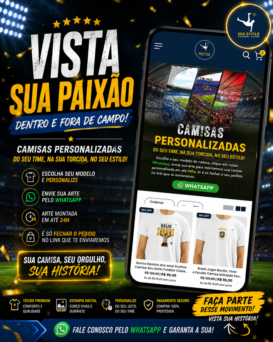 Escolha sua camisa